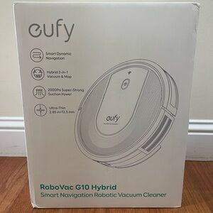 Eufy Robo Vac G10 Hybrid. New in box. Smart Navigation Robotic Vacuum Cleaner.